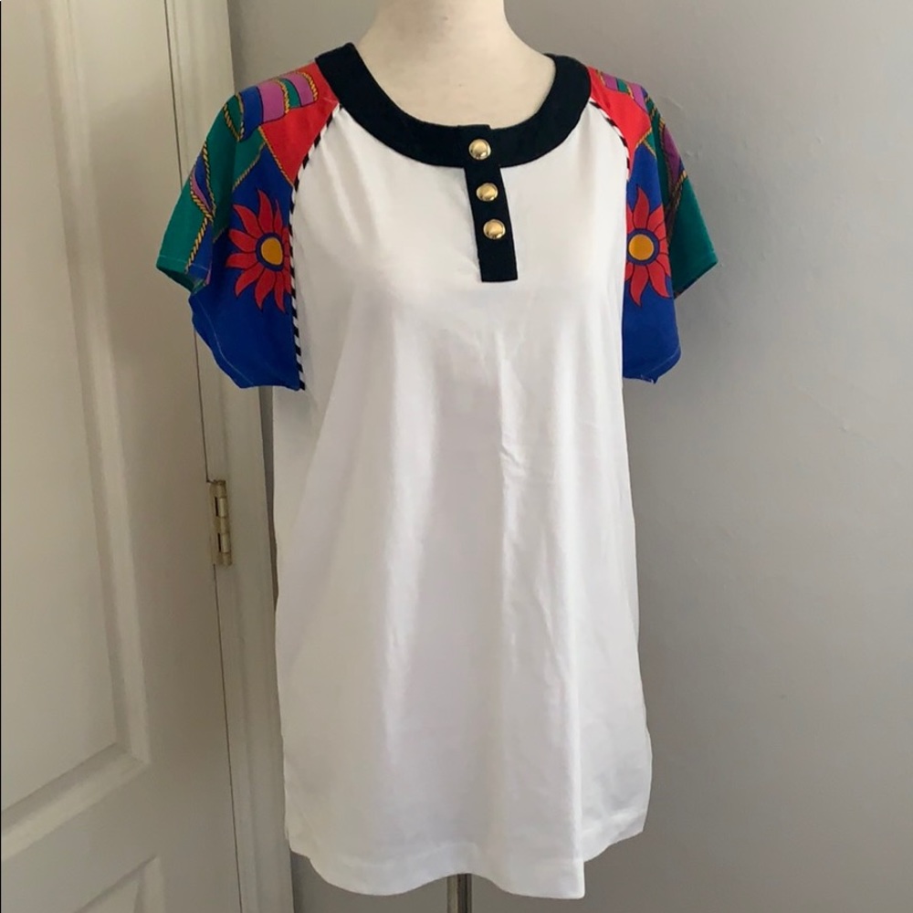 Vintage Wilson Tennis Tee Vibrant Sleeves